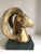 Metal 1960s Bronze Ram on Marble Base For Sale - Image 7 of 12