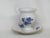 Richard Ginori Richard Ginori Italy White Blue Floral Porcelain Coffee Cup and Saucer 4694b For Sale - Image 4 of 15
