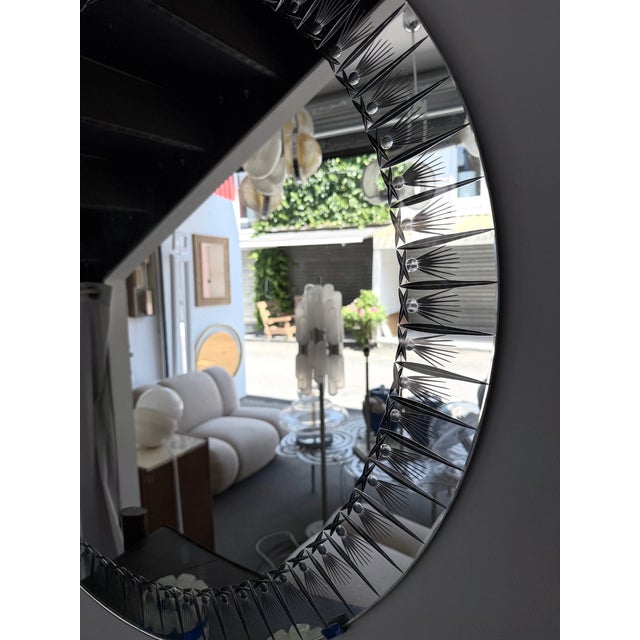Mirror Glass Palmette by Cristal Art Italy, 1960s For Sale - Image 13 of 13