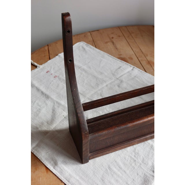 Vintage Dark Wood Wall Shelf, 1970s For Sale - Image 6 of 8