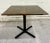 Metal Cafe or Bistro Pedestal Table With Metal Base For Sale - Image 7 of 10