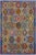 Blue 1990s Shabby Chic Tribal Kilim Hand-Woven Wool Rug -6′11″ × 9′10″ For Sale - Image 8 of 8