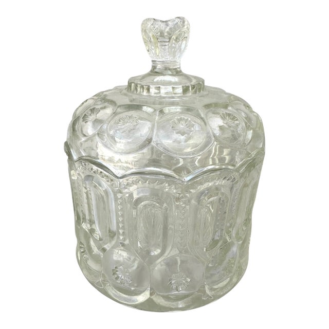 Le Smith Moon & Stars Clear Jardiniere/Candy Dish For Sale