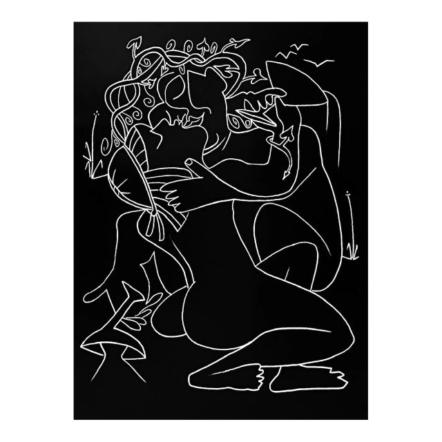 Francoise Gilot Lithograph Last Embrace 1975 For Sale