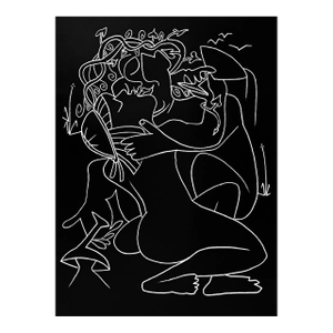 Francoise Gilot Lithograph Last Embrace 1975