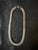 Silver Vintage Italian Snake Chain Staring Silver Necklace For Sale - Image 8 of 9