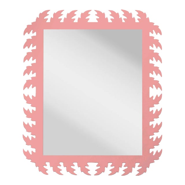 Fleur Home Audubon Rectangle Mirror in Authentic Pink, 33x43 For Sale