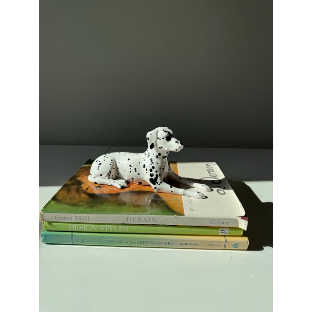 Mid-Century Modern 1960s Hand Painted Ceramic Dalmatian Dog Figurine For Sale - Image 3 of 7