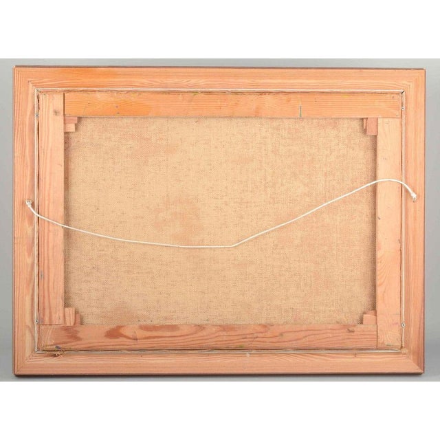 After Tord Petter Berlin, Colourful Abstract Composition, Oil on Canvas For Sale - Image 4 of 5