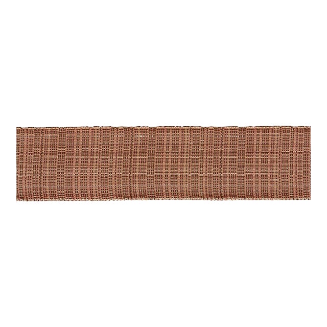 SAMPLE - Schumacher Tweed Tape Wide In Brown For Sale