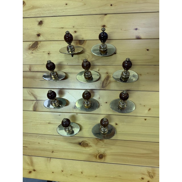 Coat Hangers by Luigi Caccia Dominioni for Azucena, 1950, Set of 10 For Sale - Image 6 of 7