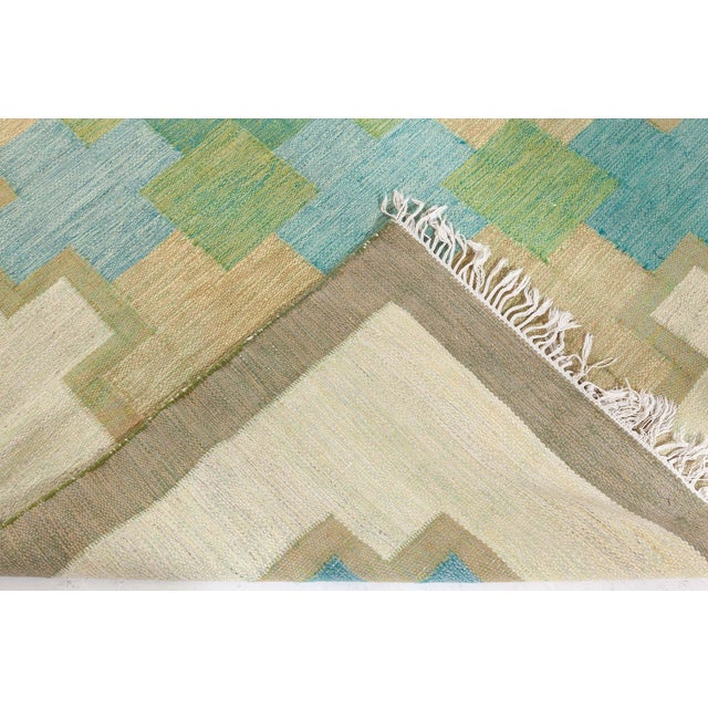 Vintage Swedish Flat Woven by Kerstin Persson For Sale - Image 9 of 9