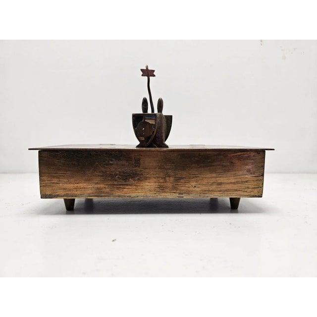 1970s Industrial Patinated Copper Box, 1970s For Sale - Image 5 of 11