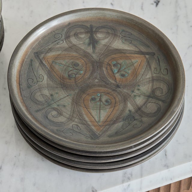 Set of 23 French Ceramic Plates + Bowls, 1960s For Sale In Chicago - Image 6 of 11