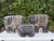 Vintage Brutalist Blackwashed Terracotta Elephant Sculpture For Sale - Image 9 of 9