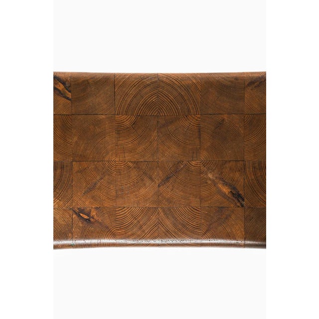 Vintage Rustic Stool in Pine, 1950s For Sale - Image 4 of 6