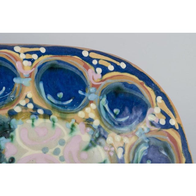 Ceramic Wall Plaque with Female Face by Bjørn Wiinblad, 1959 For Sale - Image 4 of 10