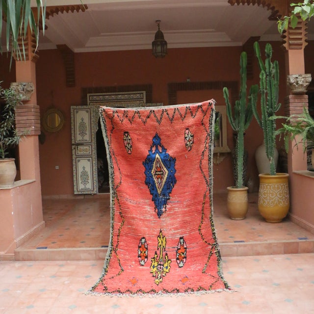 Textile Moroccan Vintage Rug - 4'9" X 8'10" Ft For Sale - Image 7 of 11