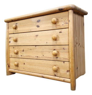 Scandinavian Pine Chest of Drawers, 1980s