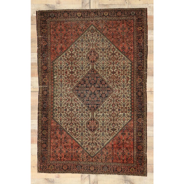 Antique Persian Farahan Rug For Sale - Image 10 of 11