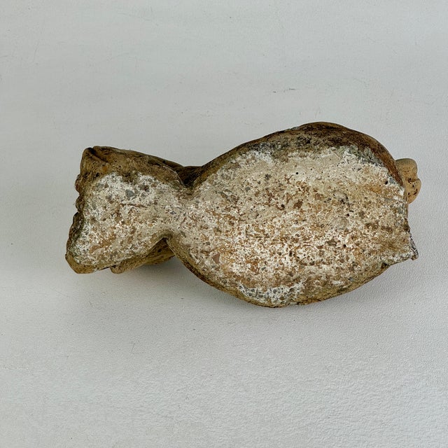 Antique 19th Century French Cast Stone Garden Crowing Rooster, Signed For Sale - Image 9 of 9