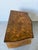 Vintage Italian Burl Olive Wood Parquetry Two-Drawer Miniature Chest With Shell Handles For Sale - Image 9 of 12