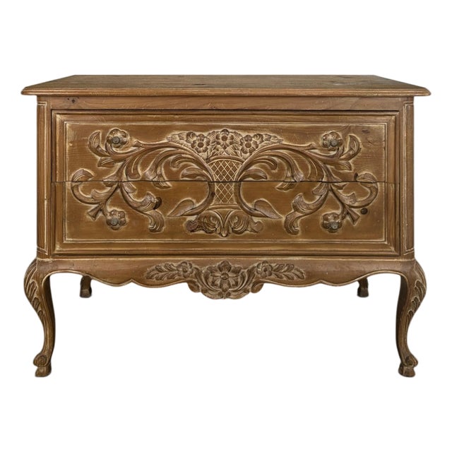 Directoire Style Chest of Drawers in Canted Pine For Sale