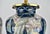 Metal 1980s Tassel Decorated set of Chinese Porcelain Table Lamps For Sale - Image 7 of 9