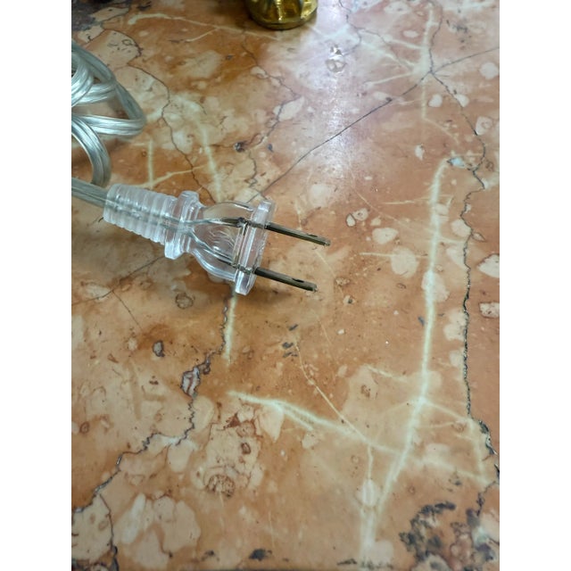 Metal Mid 20th Century Pair of Vintage French Empire Revival Porcelain Urn Lamps, After Sèvres, With Gilt Bronze Mounts For Sale - Image 7 of 7