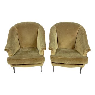 Set of Armchairs attributed to Gio Ponti for Isa Bergamo, Italy, 1950s For Sale