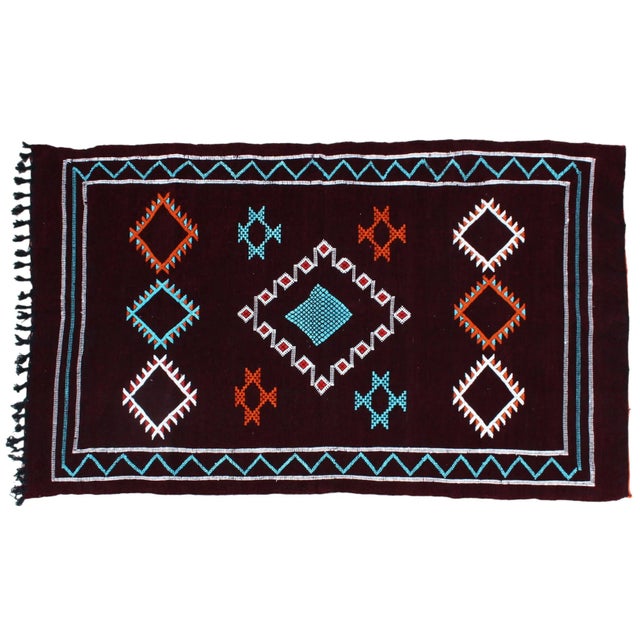 Late 20th Century Moroccan Rug- 6'7'' X 3'8'' For Sale - Image 4 of 4