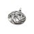 Modern Circa 1950 Margot De Taxco Zodiac Sterling Silver Gemini Pendant Medallion For Sale - Image 3 of 5