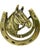 Vintage Brass Horseshoe Door Knocker For Sale - Image 12 of 12