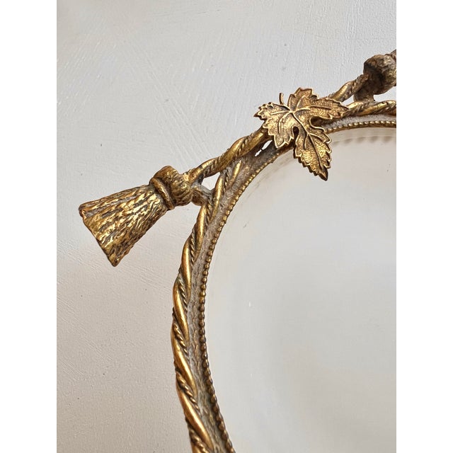 Antique French Ormolu & Opaline Catchall Bowl, Louis XVI Revival For Sale - Image 9 of 12