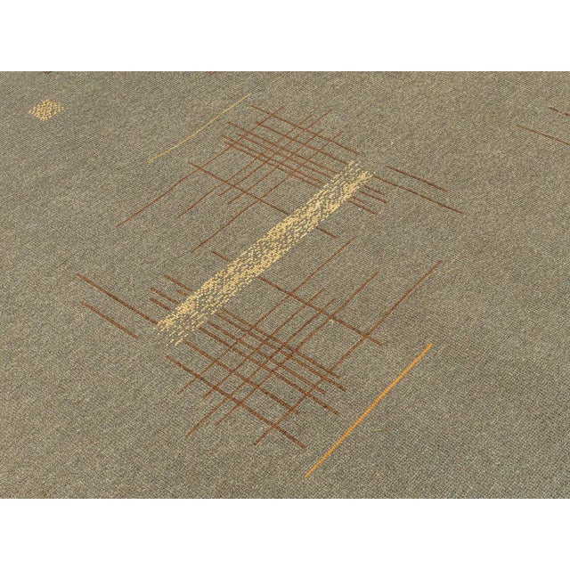 1950s Mid-Century Modern Wool Rug, 1950s For Sale - Image 5 of 13
