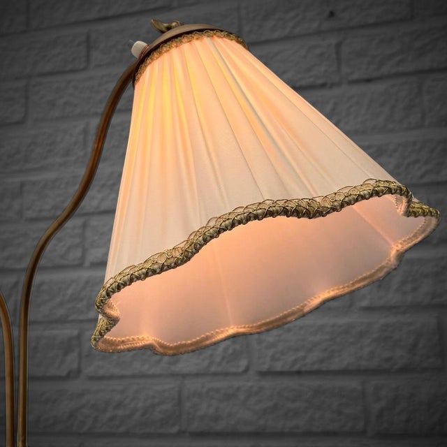 Swedish Modern Floor Lamp in Brass and Teak, Sweden, 1930s For Sale - Image 10 of 17