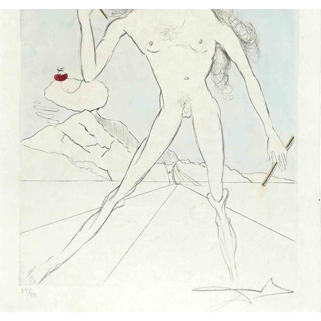 Bicephale is an artwork realized bySalvador Dalì in 1968. The artwork is from the suite "Les Amours de Cassandre" Etching...