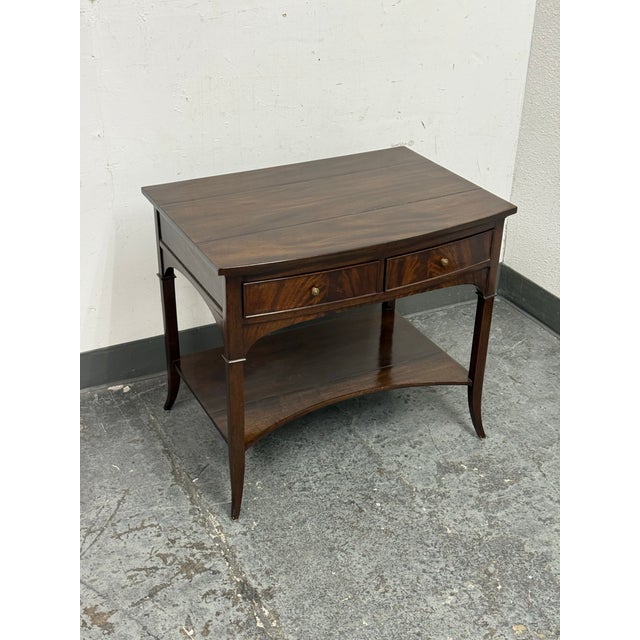 Traditional Dessin Fournir Waring Bow Front Side Table For Sale - Image 3 of 12