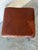 Chrome Square Brown Leather Ottoman With Chrome Base Vintage Mid-Century Modern 1970s For Sale - Image 8 of 10