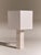 White travertine large roma 1 square table lamp by nassi dimensions: w 40 x d 40 x h 85 cm. Materials: fine cotton lining,...