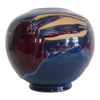 Hand Thrown Ceramic Vase For Sale