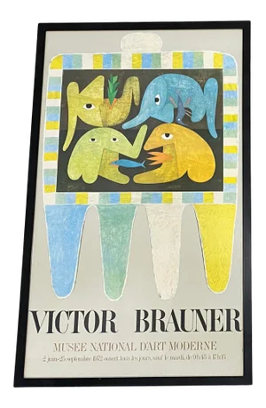 Victor Brauner Exhibition Poster Framed C.1972