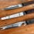 Wood 1960s Japanese 3 Knife Set Utility Cutlery Rosewood & Stainless Steel For Sale - Image 7 of 12