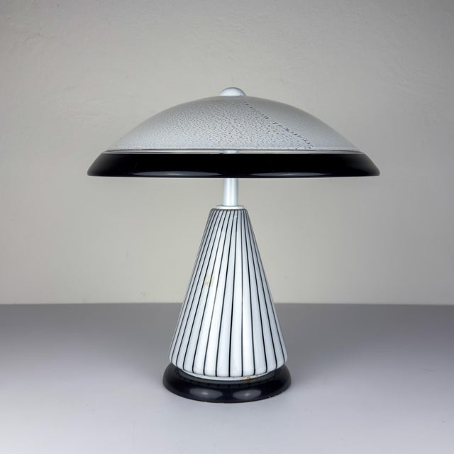 Vintage Murano Table Lamp by Zonca, Italy, 1980s For Sale - Image 4 of 18