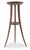 The French 19th-century inspired Directoire walnut petite drink table embodies the restrained elegance and neoclassical...
