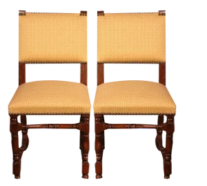 Set of Louis XIII Chairs in Walnut