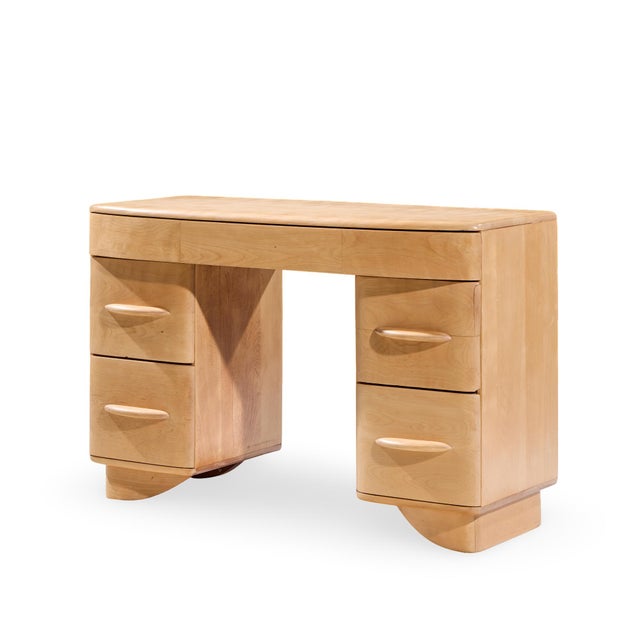 Mid-Century Modern Heywood Wakefield Mid Century Vanity Desk For Sale - Image 3 of 8