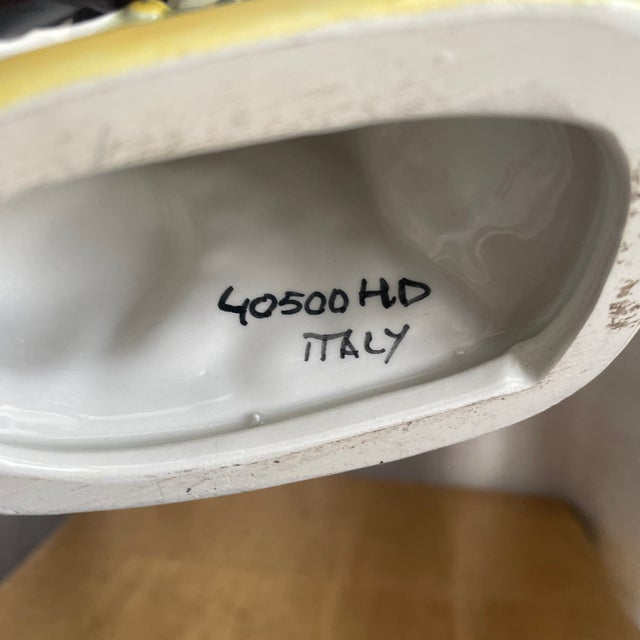 1990s Ceramic Dog Candle Holder Made in Italy For Sale - Image 5 of 7