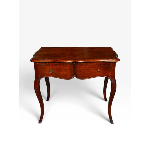 Antique French Provincial Louis XV Oak Side Table c.1830.