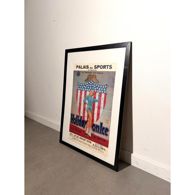 Expo 58 Holiday on Ice Poster, 1958 For Sale - Image 5 of 5